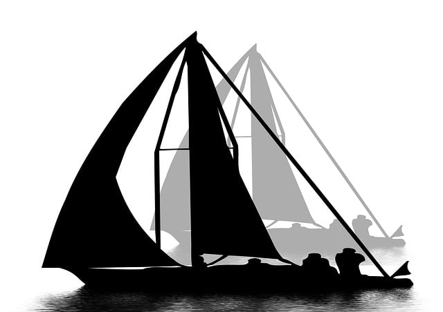 Free sail sailboat sports illustration