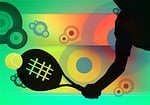 tennis, bat, silhouettes