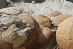 cannonball concretians, north dakota, rocks