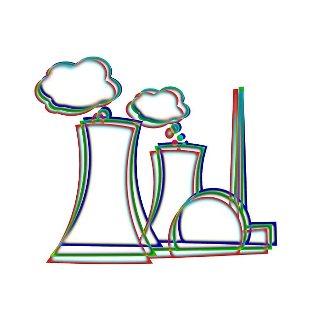 Free nuclear power plant nuclear power radioactivity illustration