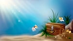 wallpaper, treasure chest, drawing