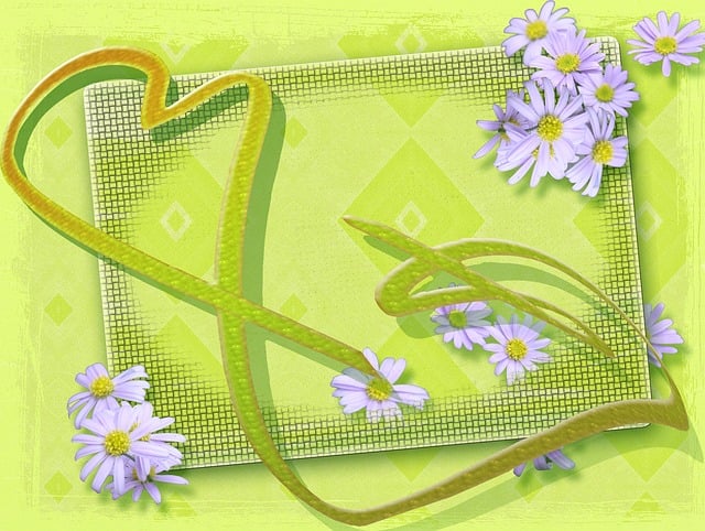 Free easter heart welcome illustration