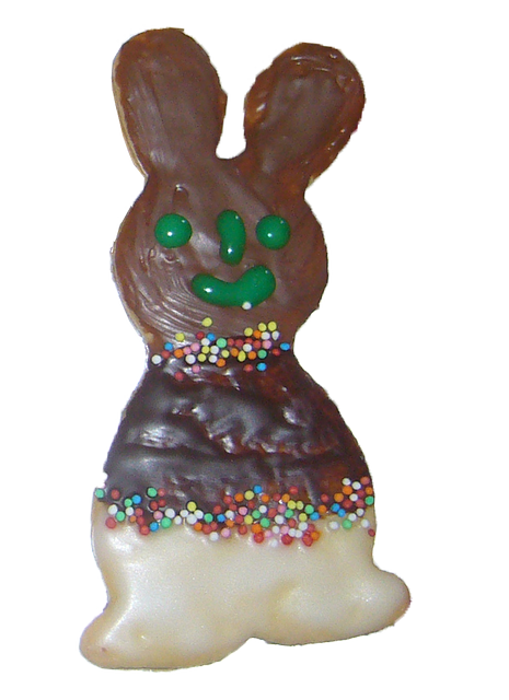 Free easter bunny dough to bake illustration