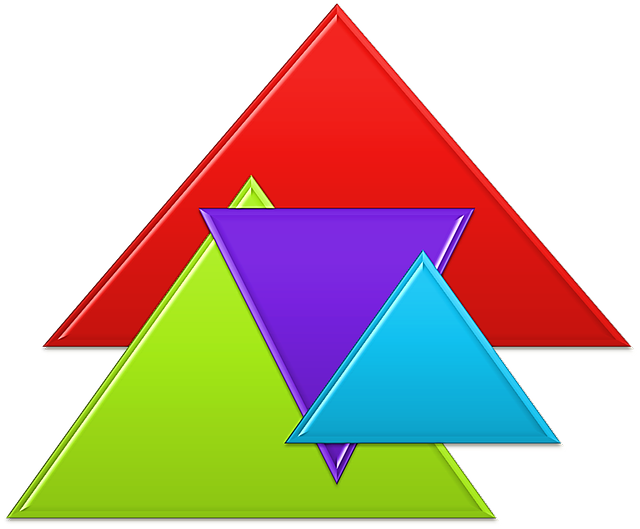 Download free HD stock image of Triangle Multicoloured Free triangle multicoloured to dye illustration