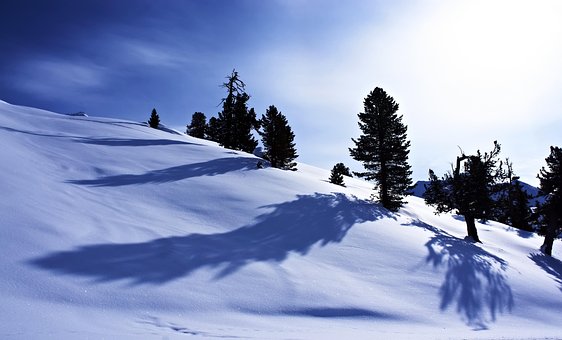 Nieve, Invierno, Montañas, Naturaleza