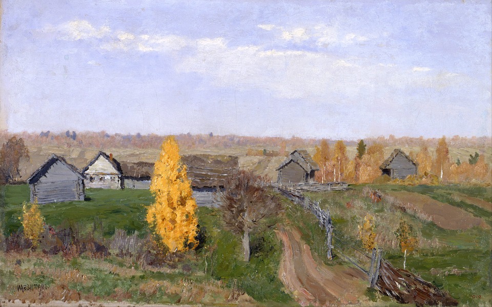 Tableau Imprimé "Lac Rus" D'Issac Levitan - Encadré Prêt à Accrocher - Style Réalisme - Diverses Couleurs