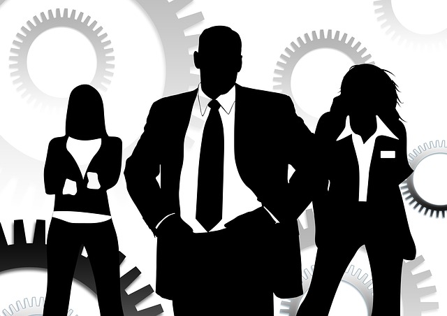 Free team teamwork executive illustration