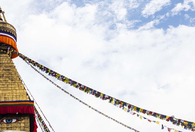 Free Stupa Flag photo and picture