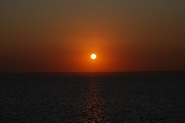 Solnedgang, Strand, Hav, Mallorca