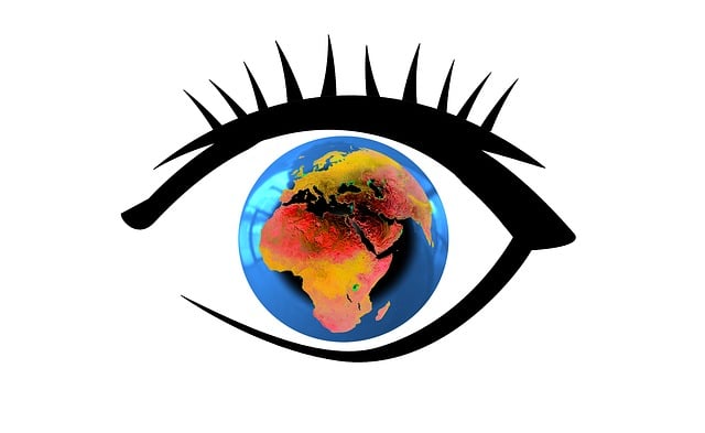 Free eye globe earth illustration