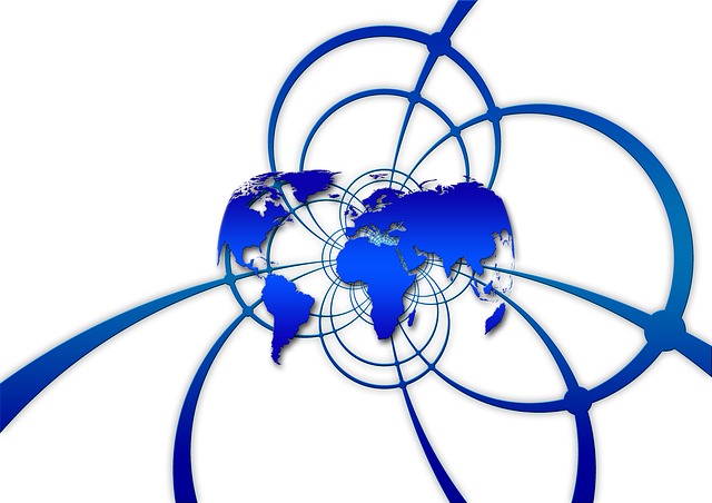 Free web networking networked illustration