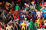 used toys, plastic, flea market