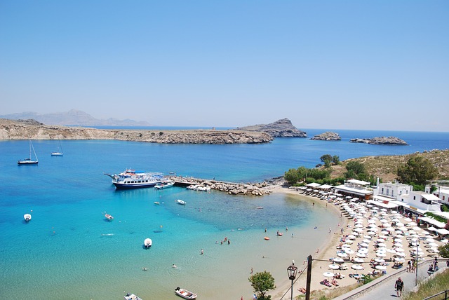Free Lindos Beach photo and picture