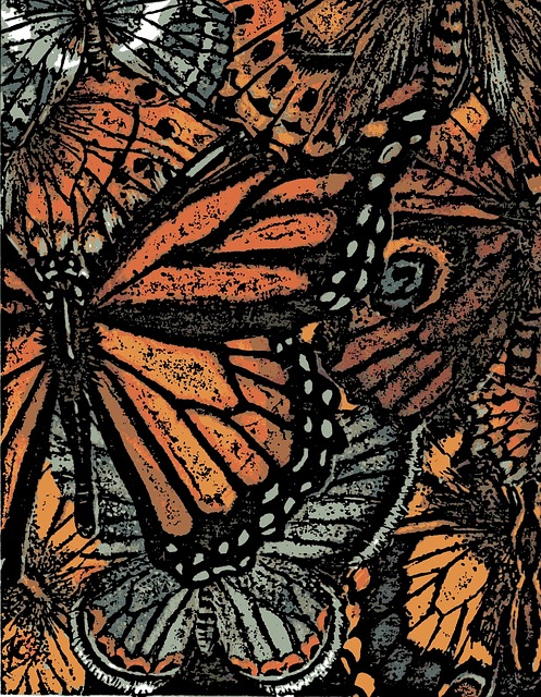 Free digital art butterfly artwork illustration