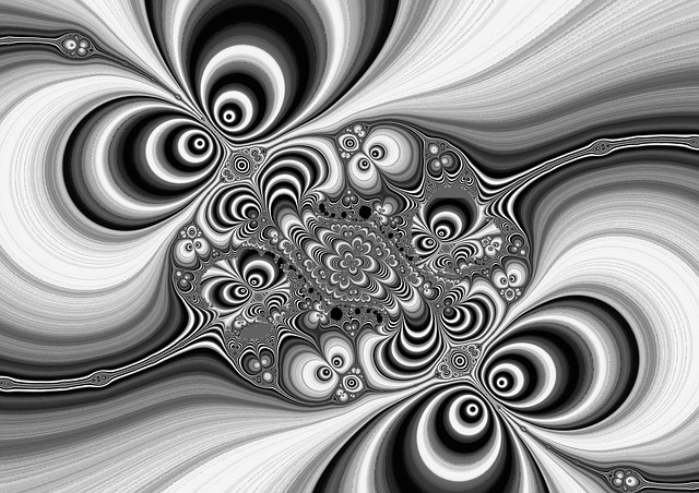 Free fractal abstract modern illustration