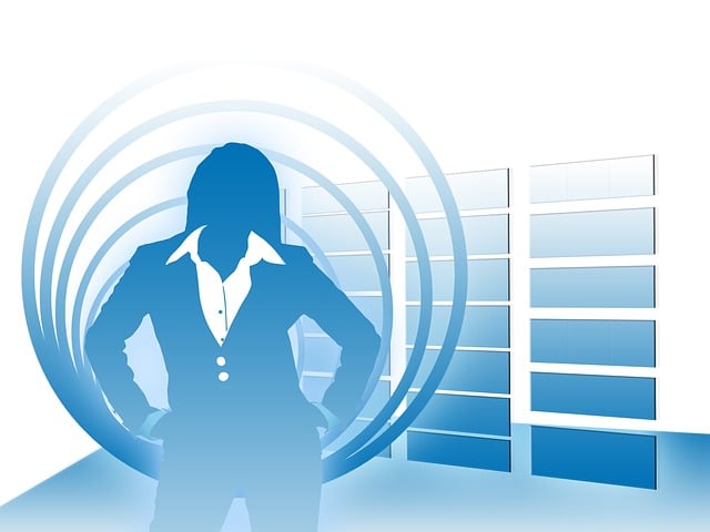 Free woman silhouette businesswoman illustration