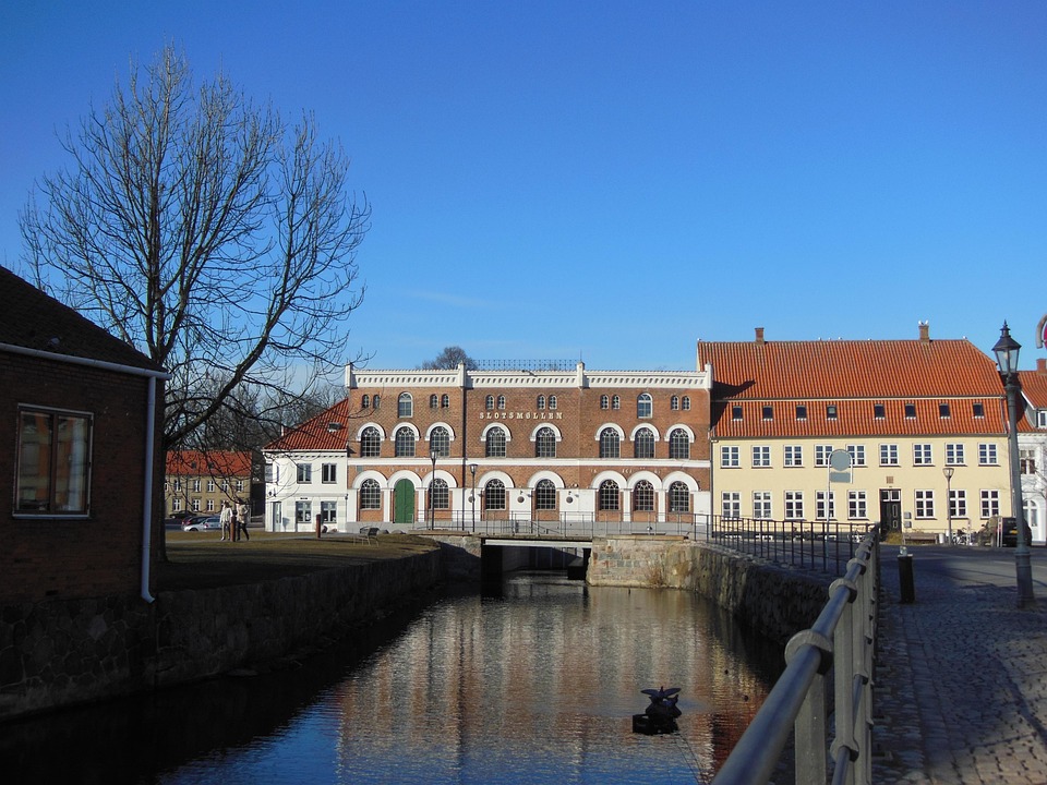 Gamle Vandmølle, Slot Mølle, Gamle Bydel, Voldgrav