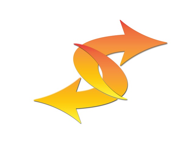 Free recycling arrows circuit illustration