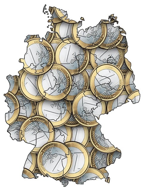 Free germany map outline illustration