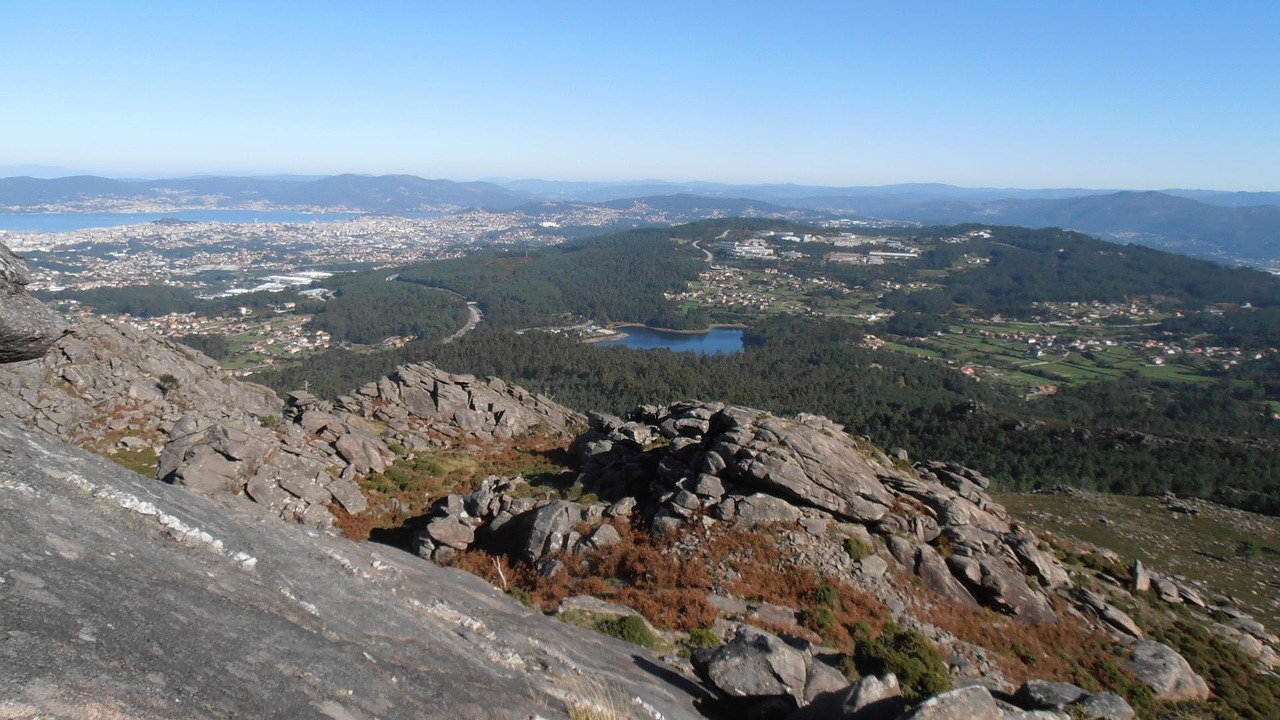 Panoramic view from Monte Galiñeiro