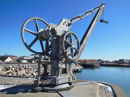 Hafen, Alter Kran, Hissen, Ausrüstung