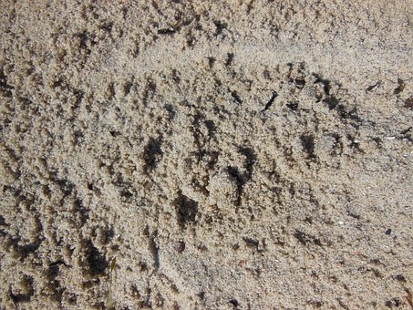 Sand, Strand, Nassen Sand, Nahaufnahme