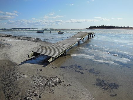 Natürlicher Hafen, Hd-Hintergrund, Steg
