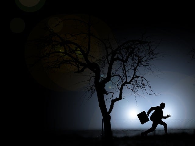 Free scene man silhouette illustration