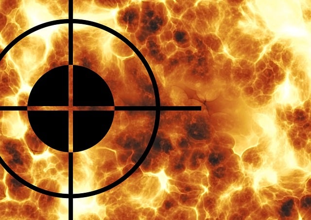 Free crosshair visor focal point illustration