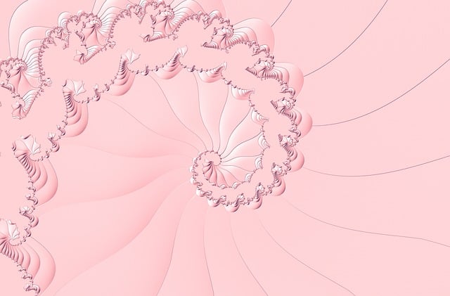 Free fractal pink background illustration