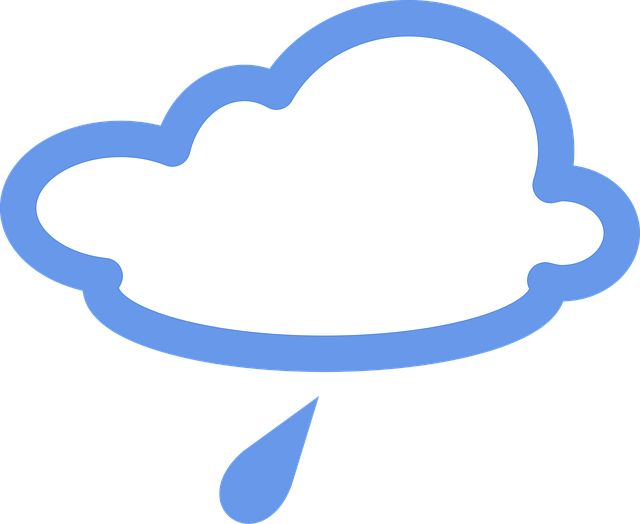 Free cloudy rainy rain vector