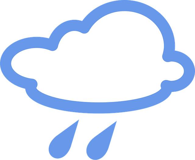 Free cloudy rainy rain vector