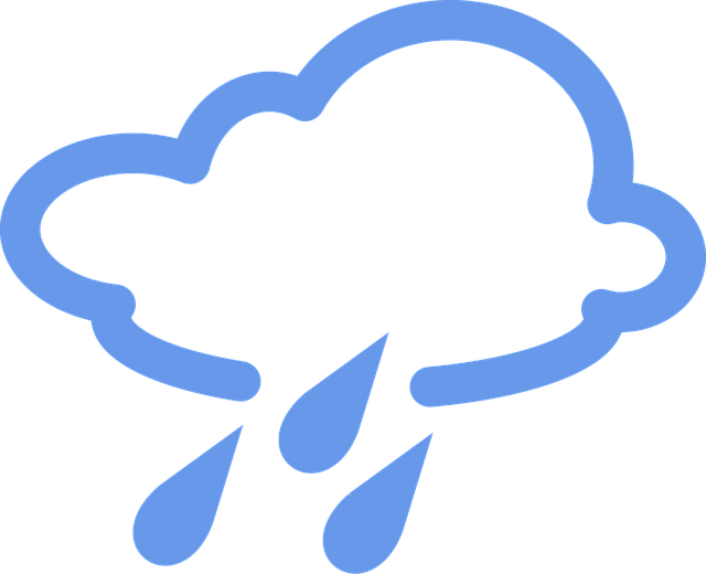 Free cloudy rainy rain vector