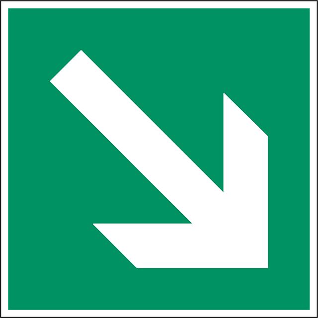 Free arrow down downward illustration