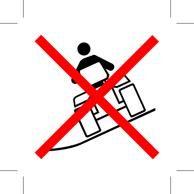 Free do not operate on slope warning danger vector
