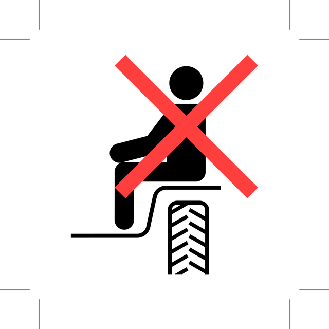 Free no riding no sitting sign illustration