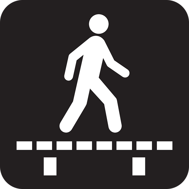 Free pedestrian overpass pedestrian bridge runway vector