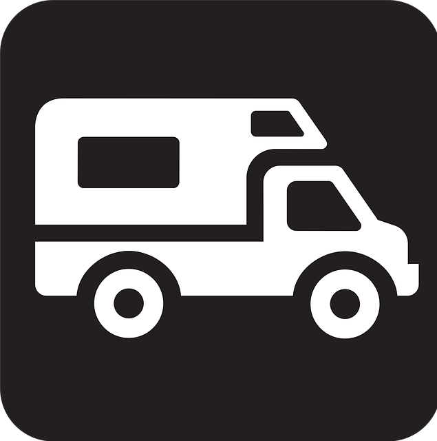 Free caravan mobile home trailer illustration