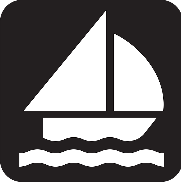 Free sailing sailing boat catboat vector