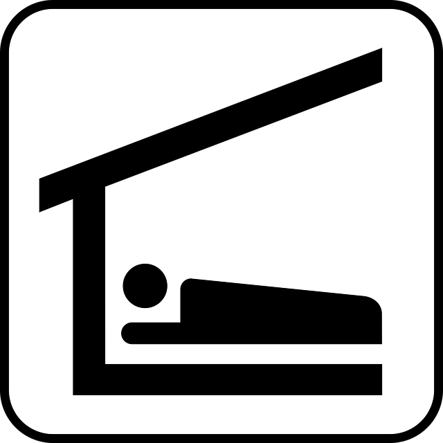 Free sleeping bag sleep stretcher vector