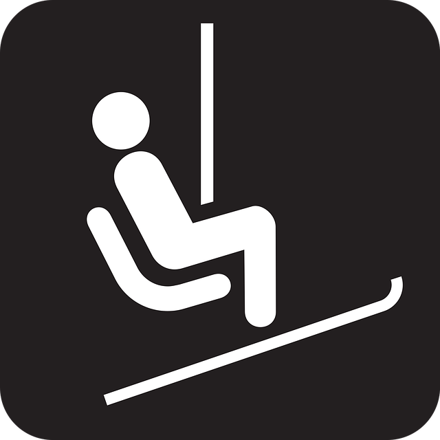 Free ski lift lift ski-lift illustration