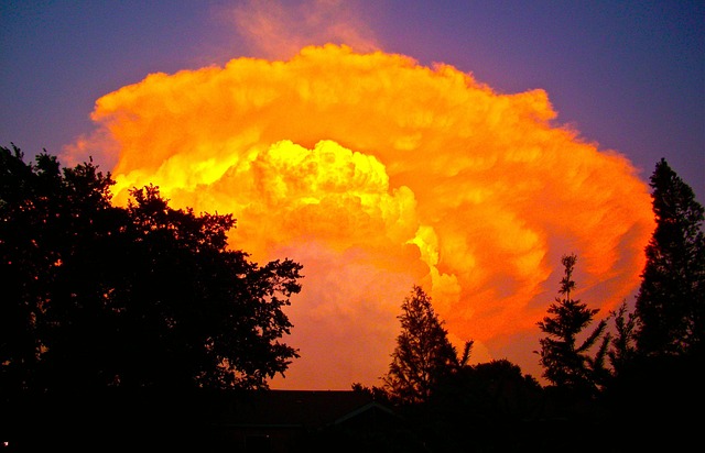 Free Clouds Fire photo and picture