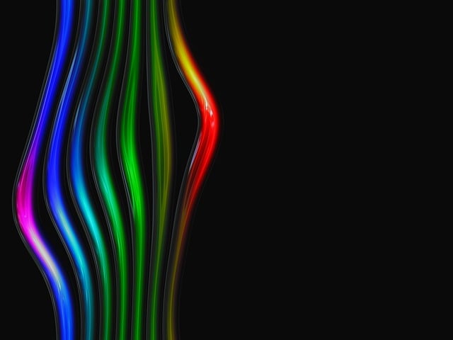 Free glass rainbow tube illustration