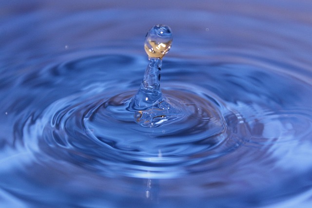 Druppels, Vloeistof, Blauw, Natuur