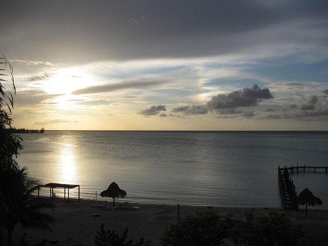 Free Beach Sunset photo and picture