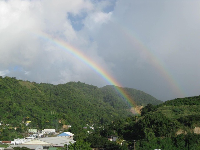 Free Double Rainbow Landscape photo and picture