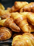 croissant, bread, food