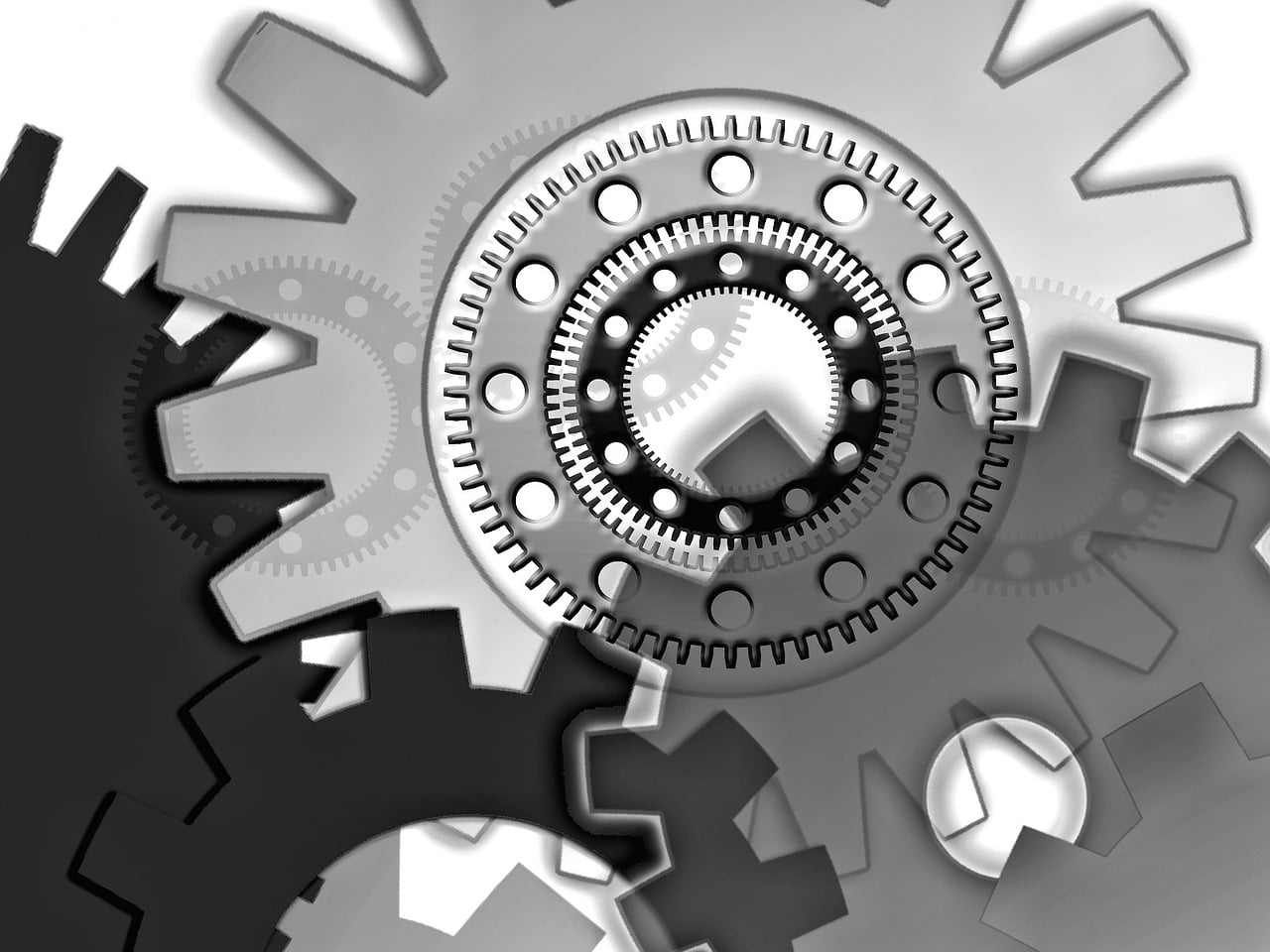 Download free HD stock image of Clock Time Free clock time gear illustration