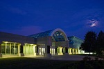 cia headquarter, building, night