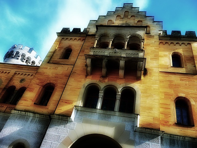 Free castle neuschwanstein bavaria germany illustration